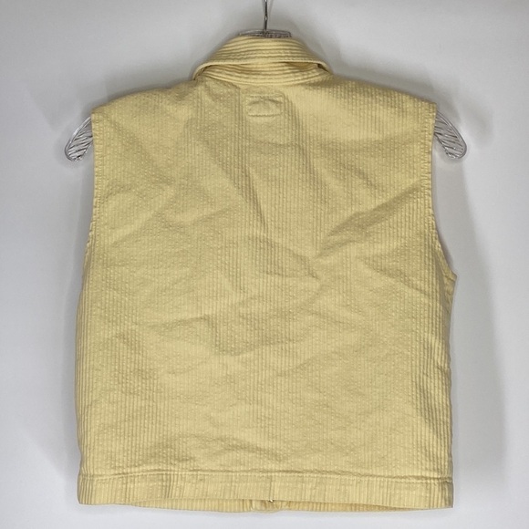 Vintage Steffano International Yellow Button Up Vest Size Medium - Picture 2 of 5